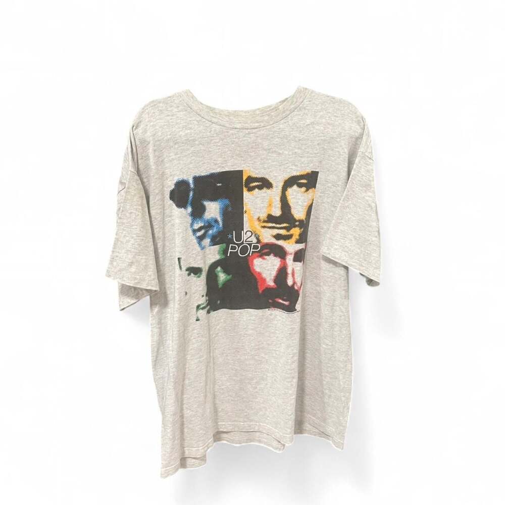 Vintage 1997 U2 PopMart World Tour Concert T-Shirt XL
